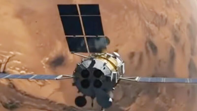 satellite approaching Mars