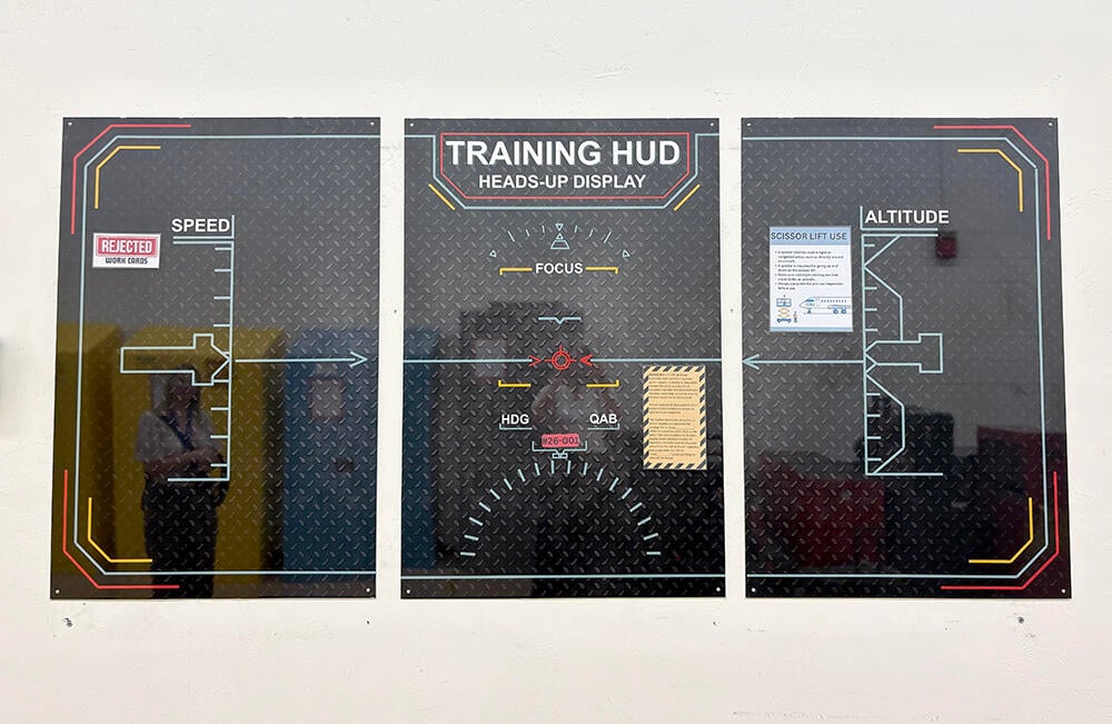 Training heads-up display
