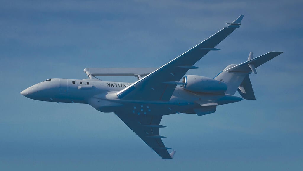 Saab GlobalEye with NATO livery