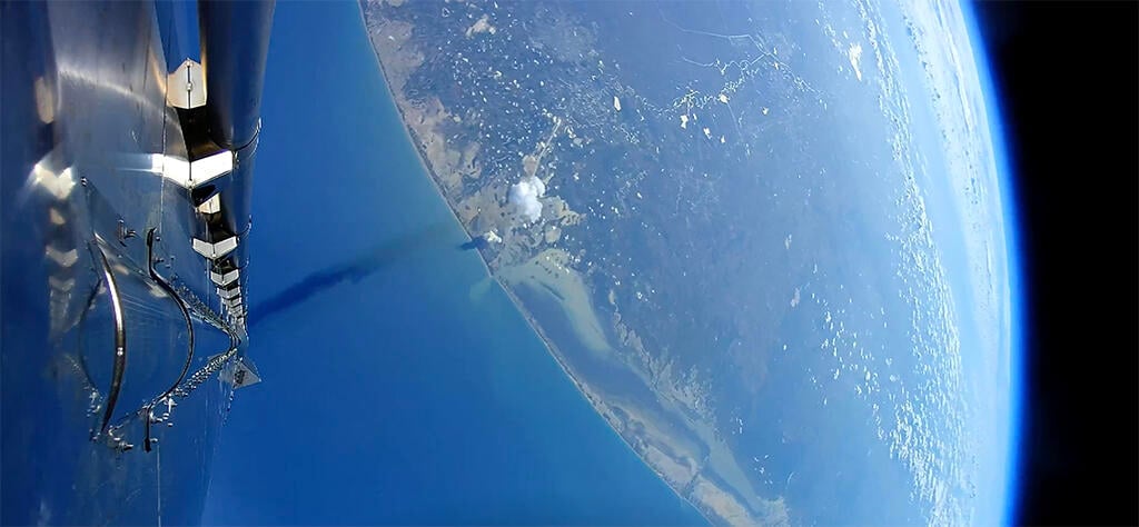 SpaceX Flight Test 13 in orbit