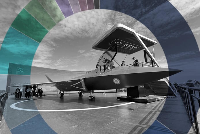 GCAP future fighter jet mockup
