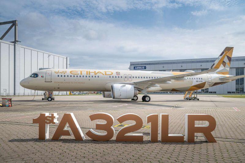 Etihad’s first Airbus A321LR.
