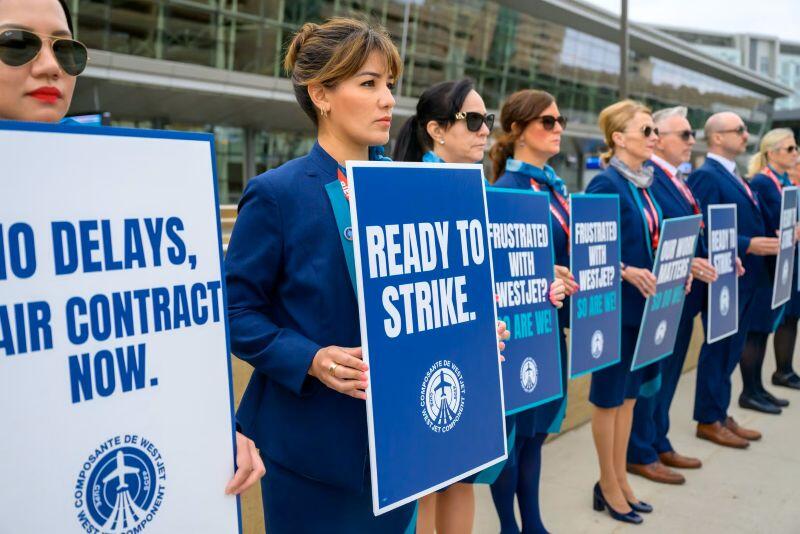 WestJet flight attendants