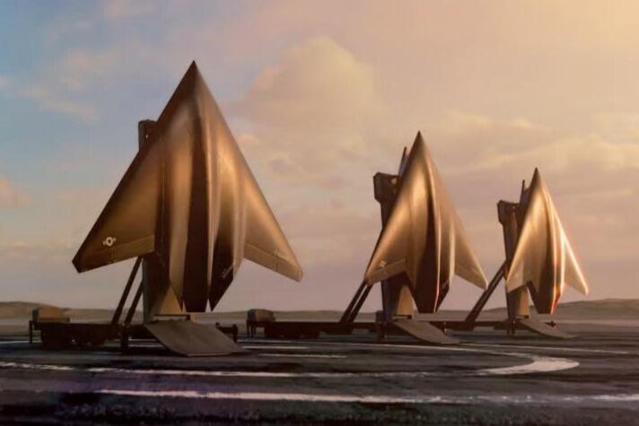 X-Bats on launching pad (artist's rendering)