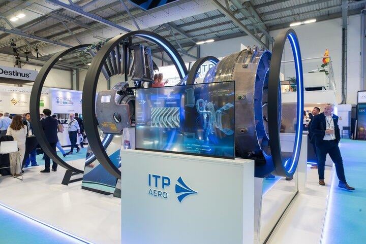ITP Aero stand at Farnborough Airshow 2026