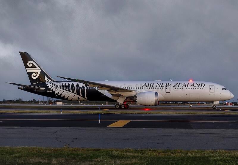 air new zealand boeing 787-9 aircraft