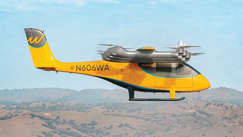 Wisk autonomous eVTOL air taxi