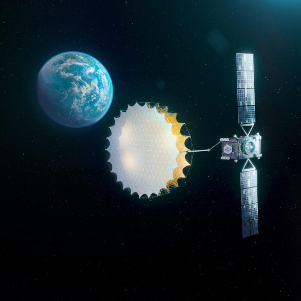 satellite in orbit