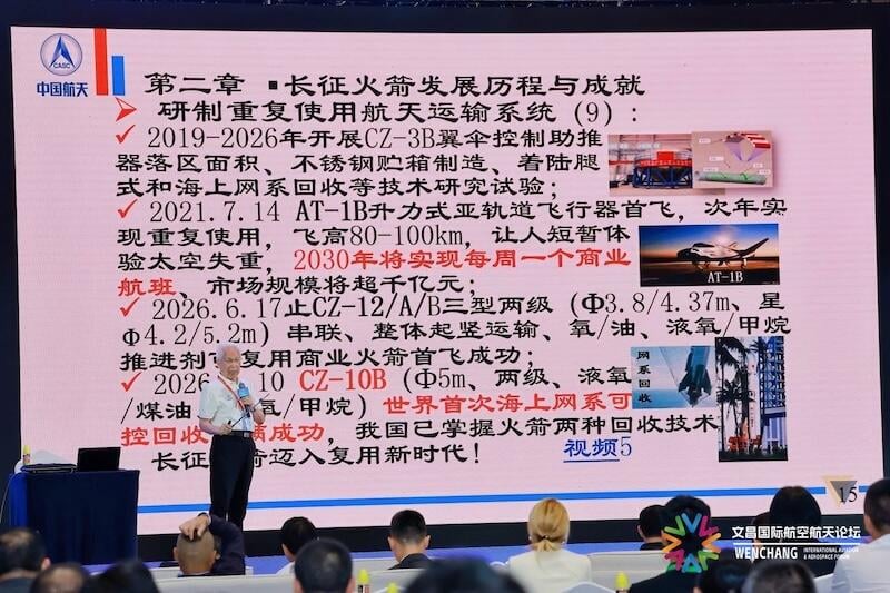 long lehao at wenchang international aviation and aerospace forum
