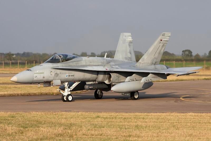 finnish air force f-18 hornet