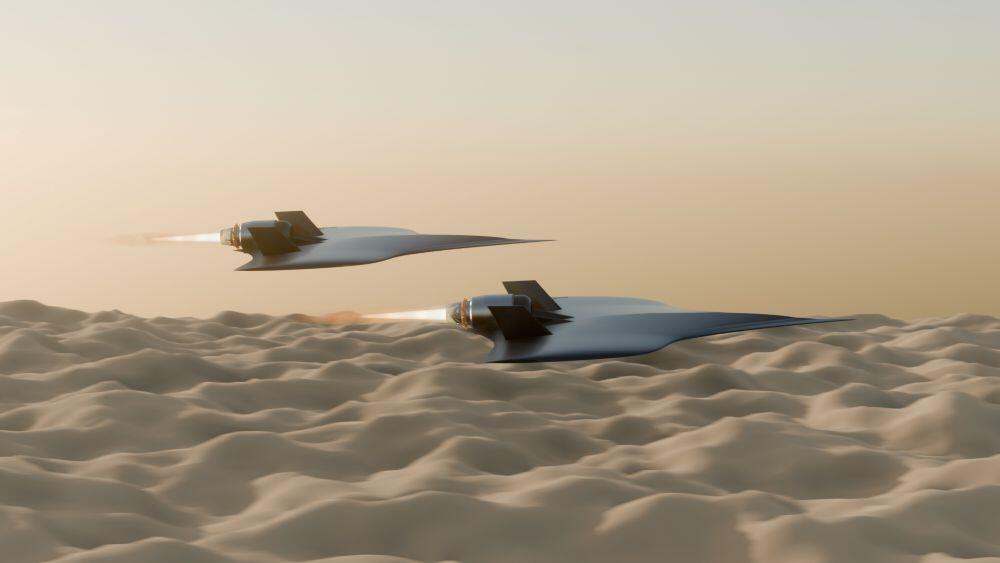 Impact Drones Caption: Impact is developing the jet-powered Sable as a high-speed pursuit drone interceptor