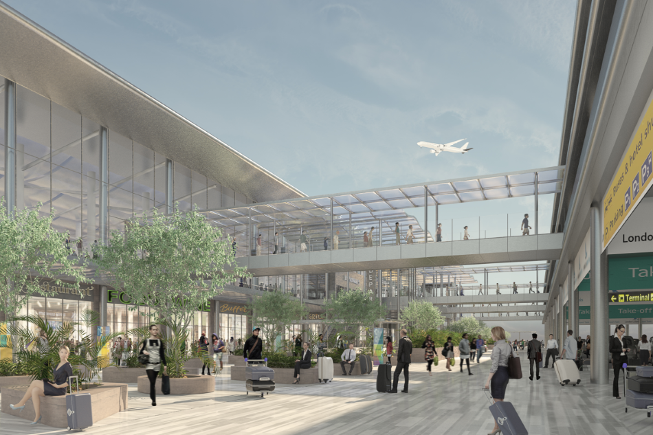 London Luton Airport render