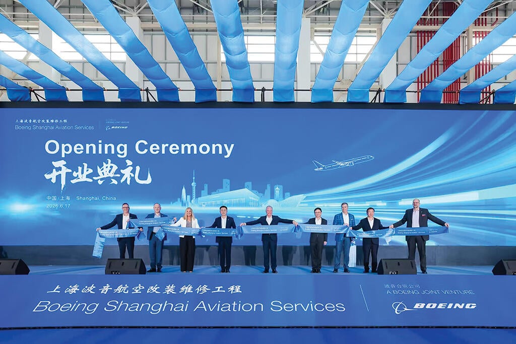 Boeing Shanghai Aviation Services (BSAS) celebration for new advanced hangar facility
