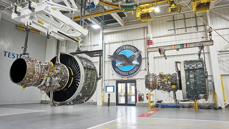 Pratt & Whitney PW1000G Geared Turbofan (GTF) engines