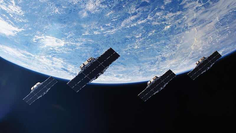 satellites in orbit