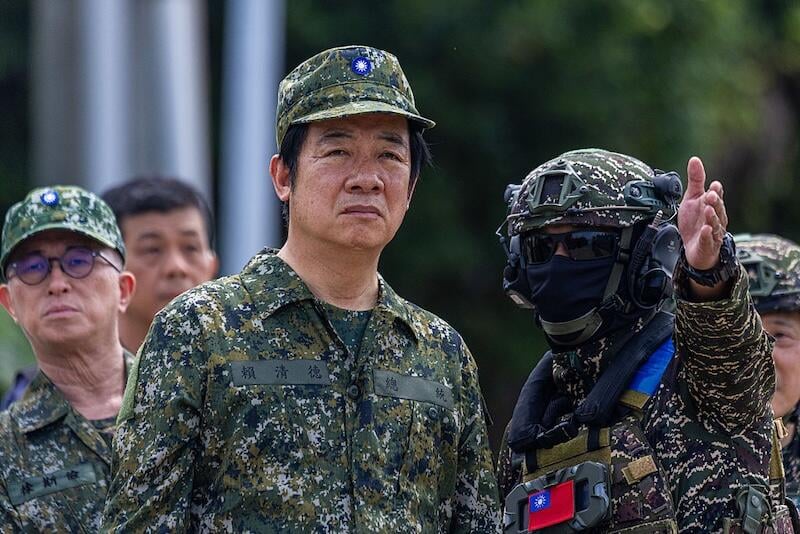 taiwan president william lai inspects han kuang exercise