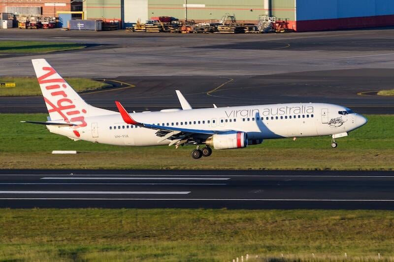 virgin australia boeing 737 aircraft