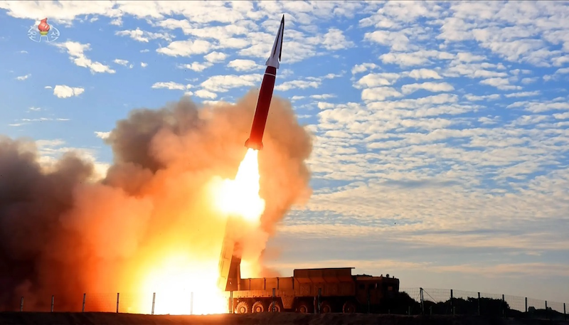 north korean hypersonic missile launch photo