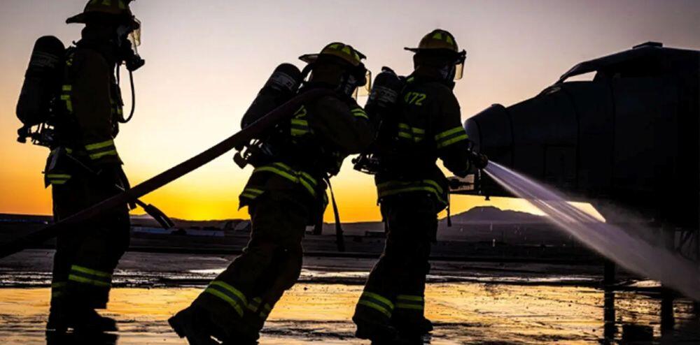 military aircraft firefighters