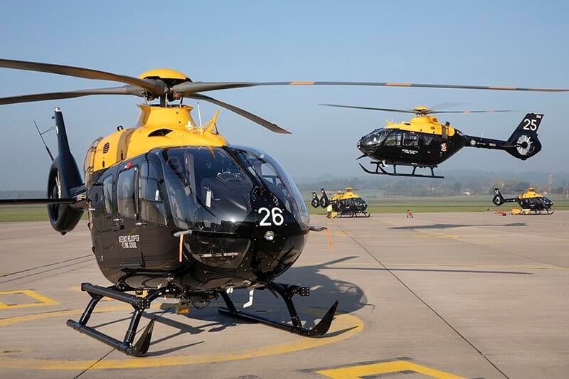 Royal Air Force Airbus H135 helicopters
