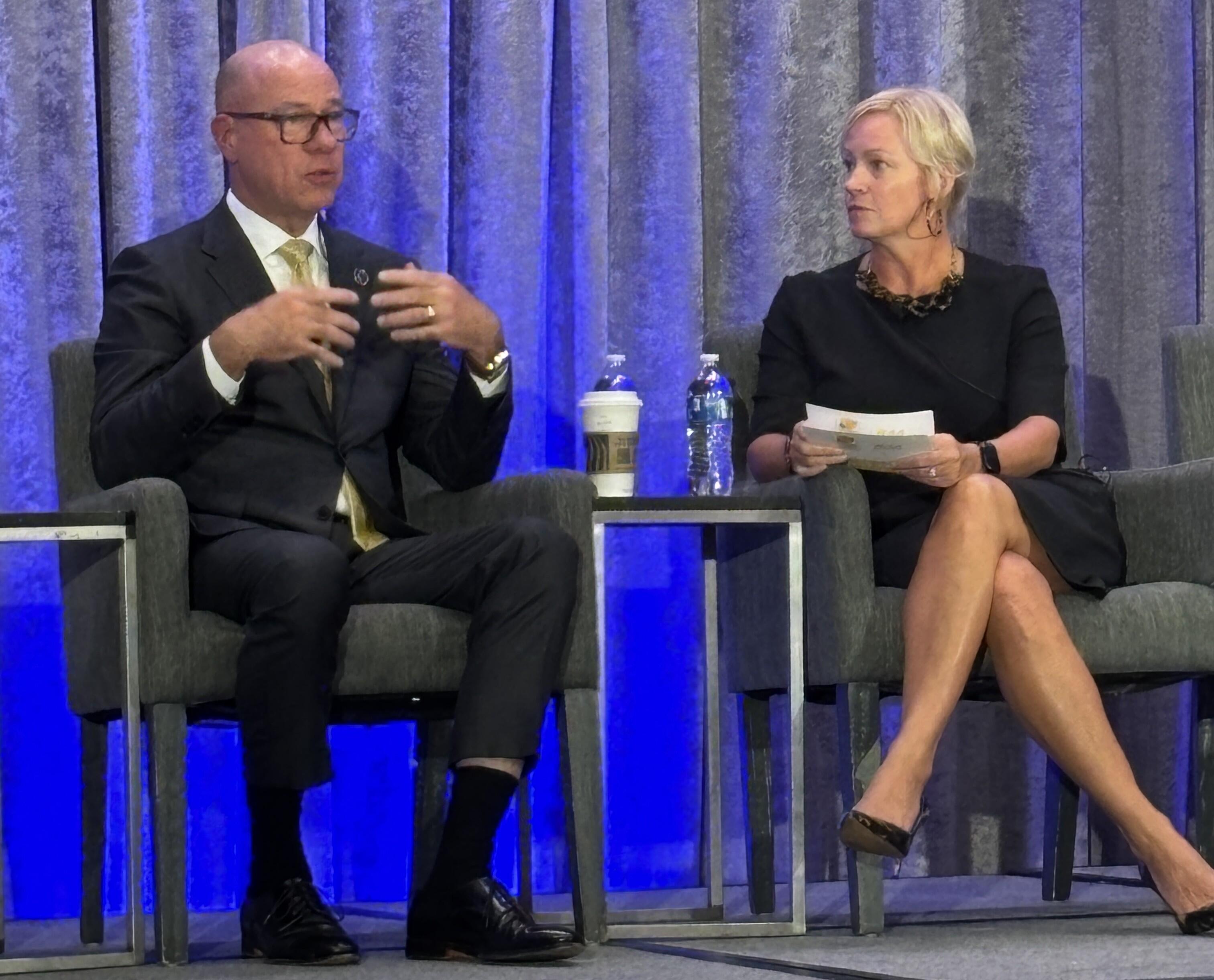 FAA Administrator Bryan Bedford with RAA president and CEO Faye Malarkey Black.