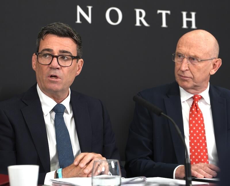 prime minister andy burnham and chancellor john healey