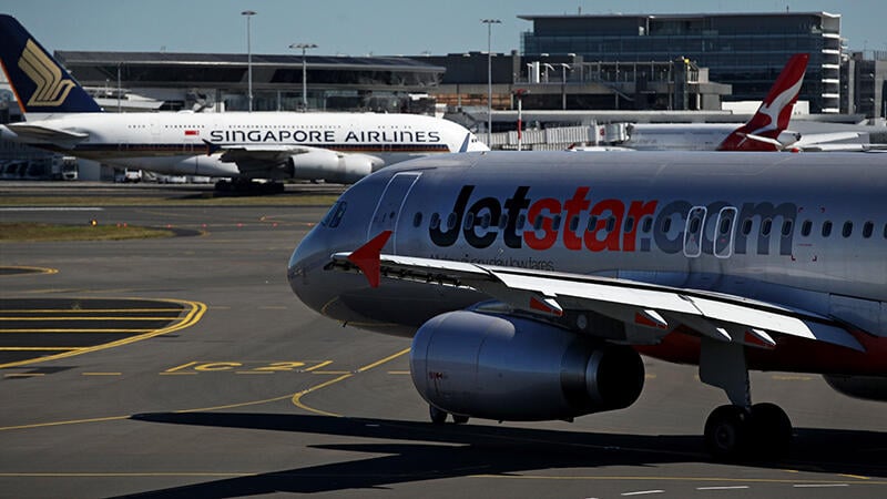 Aircraft on tarmac
