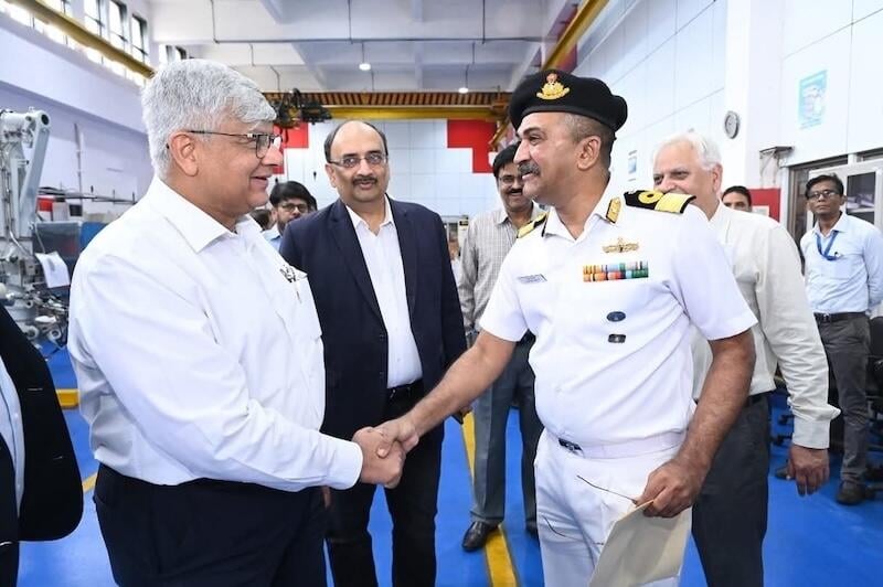 aiesl ceo sharad agarwal and indian navy official