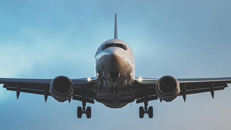 Aircraft in flight