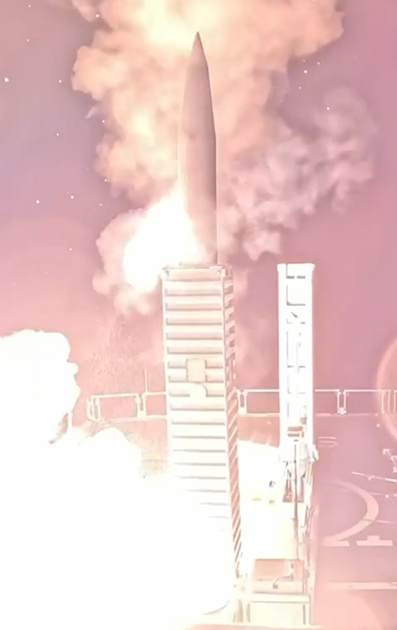  LORA ballistic missile launch