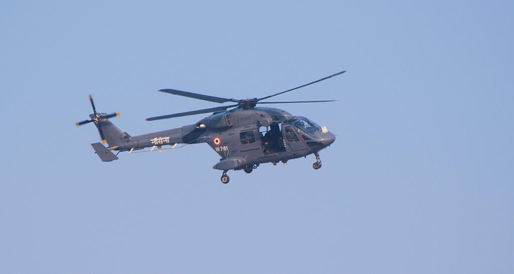 HAL ALH Dhruv with Indian Navy