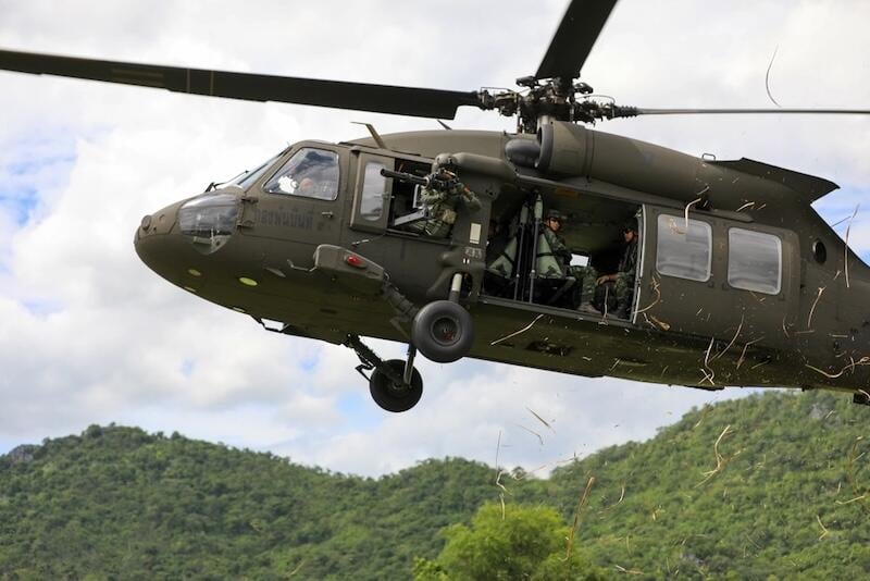 Royal Thai Army UH-60 black hawk helipcopter