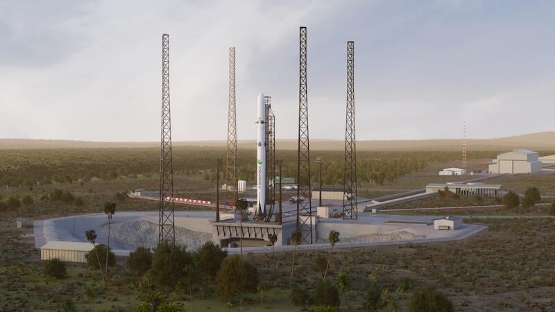 maiaspace rocket on launchpad