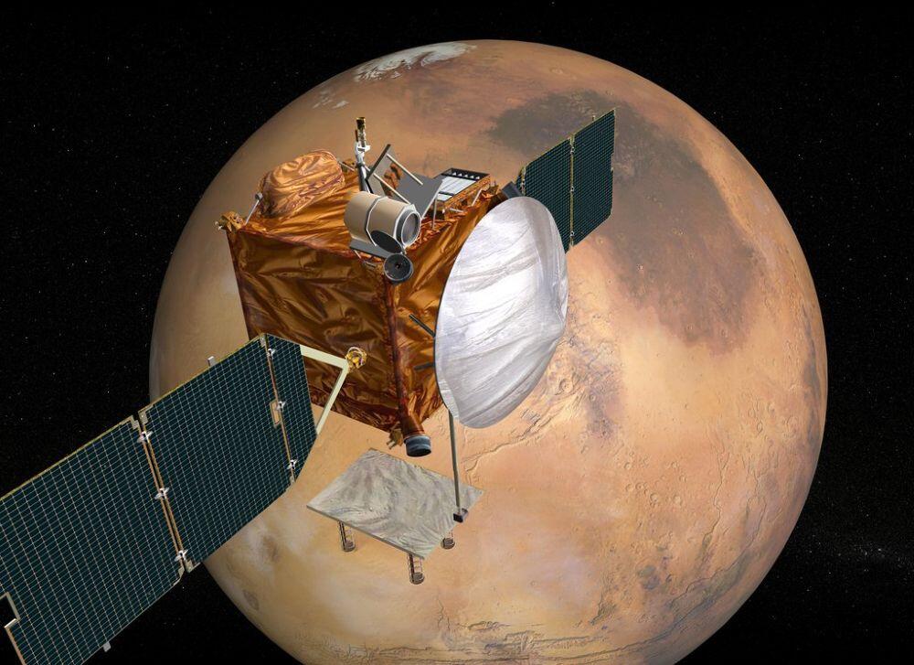 NASA Caption: Mars Telecommunications Orbiter concept art