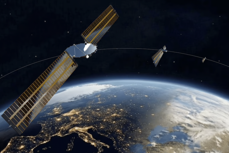 aerospacelab iris2 satellite in space