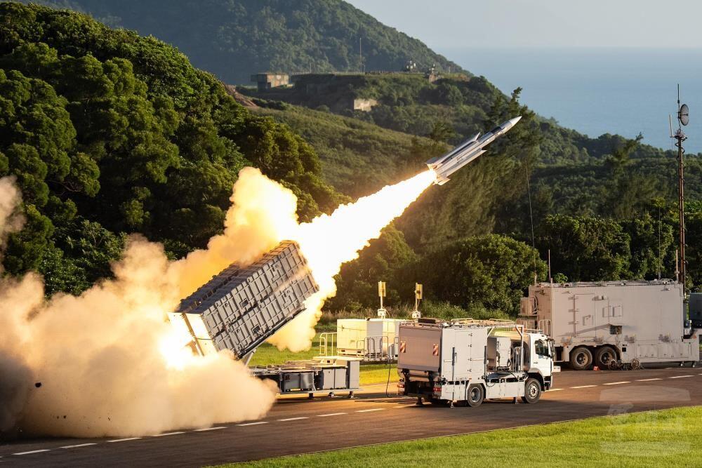 Exercise was meant to show Taiwan adopting modern drone warfare Credit: Taiwan’s Military News Agency