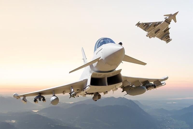 two eurofighter typhoon jets