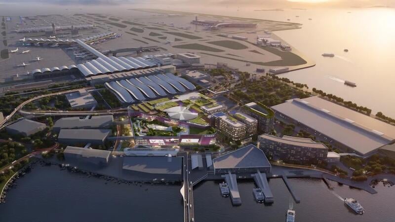 11 skies airport district concept