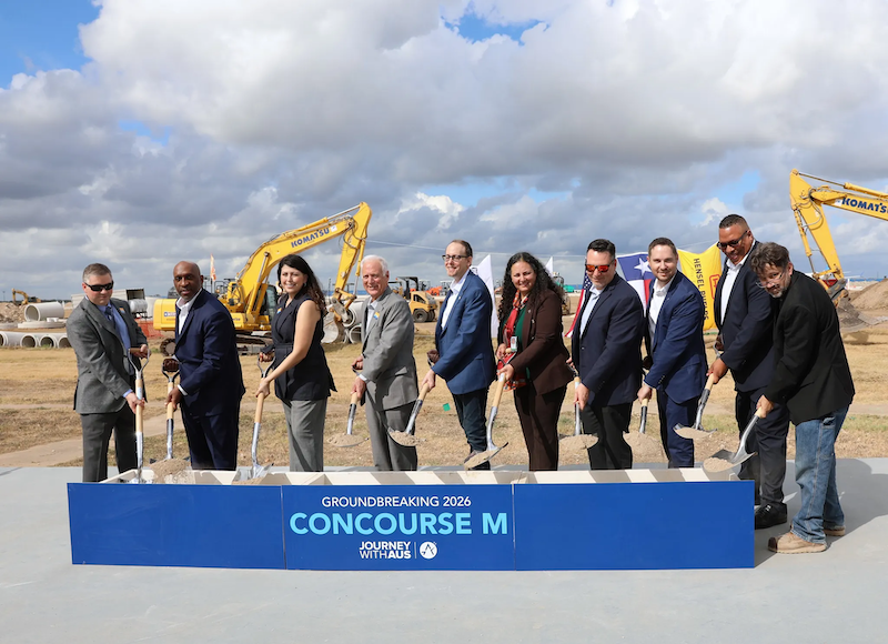 officials celebrating groundbreaking