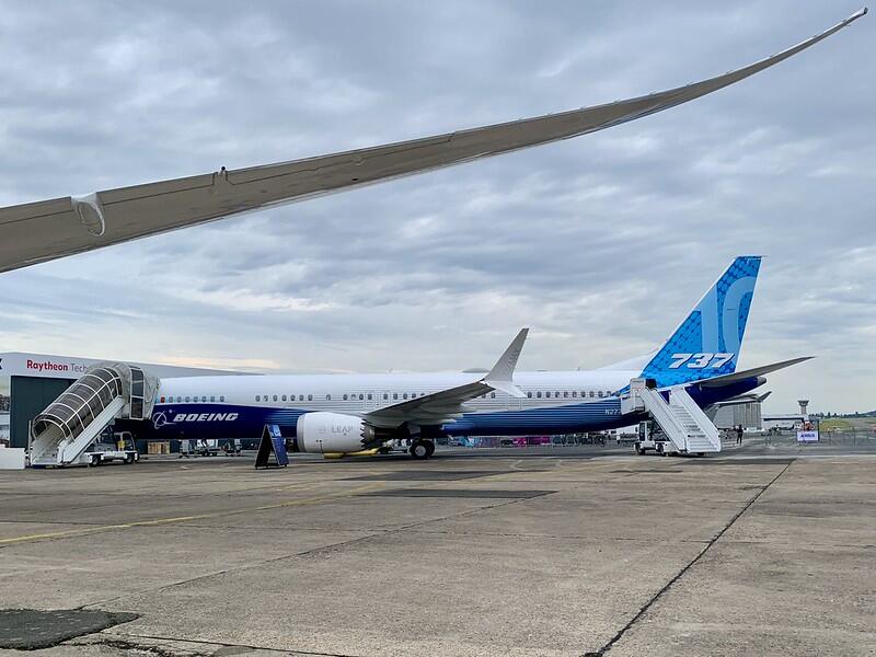 Boeing 737 MAX at a gate
