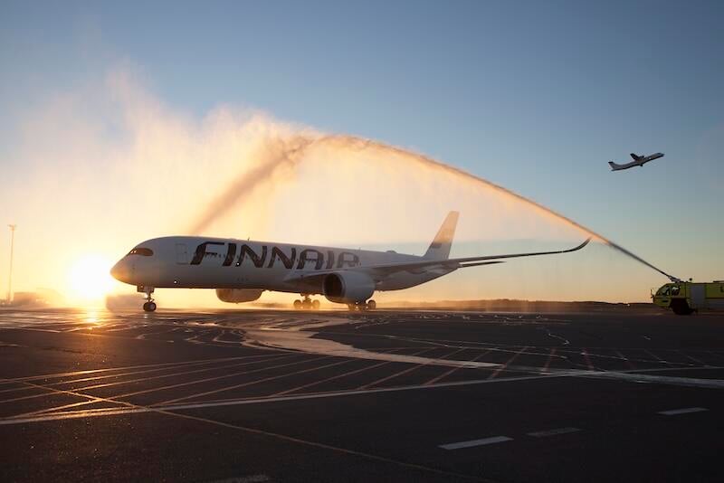 finnair aircraft on ground