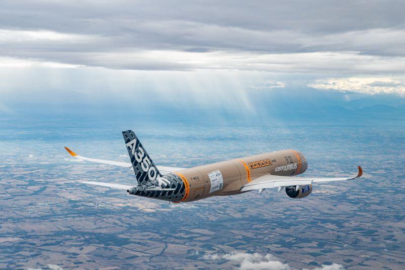 A350F first flight sunbeams