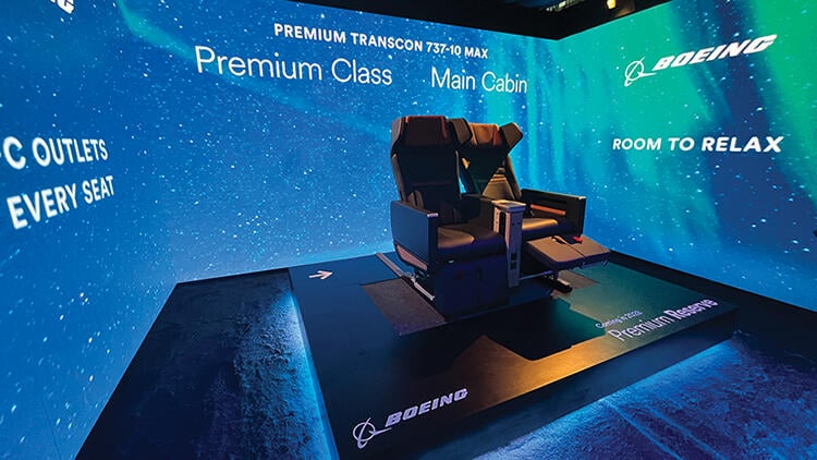 aircraft seating display