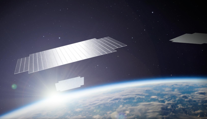 satellite over earth