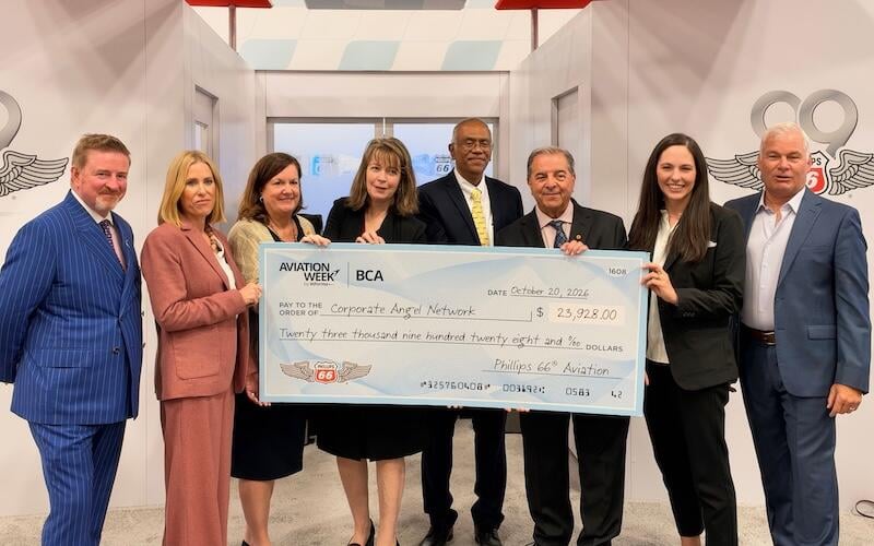 Corporate Angel Network awarded check