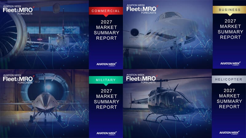 preview images of Aviation Week Fleet & MRO Forecasts reports
