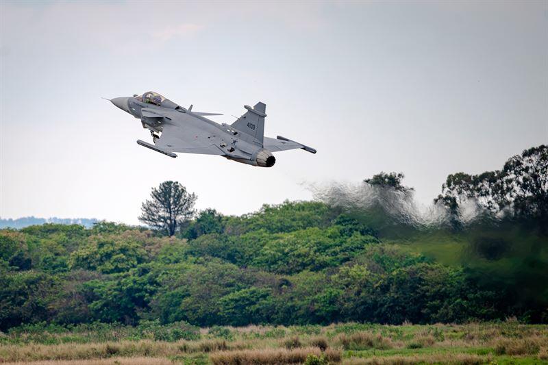 Gripen E takes off in Brazil