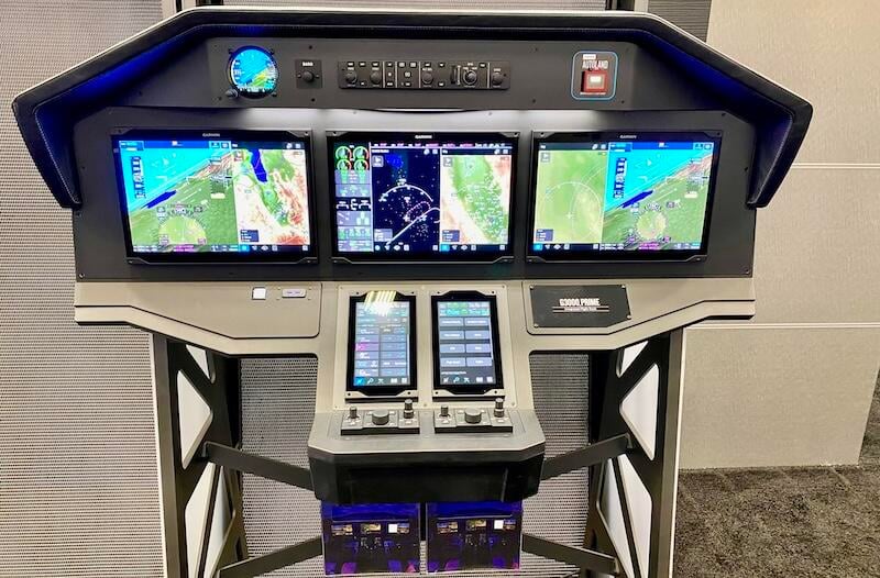 Garmin G3000 flight deck on display
