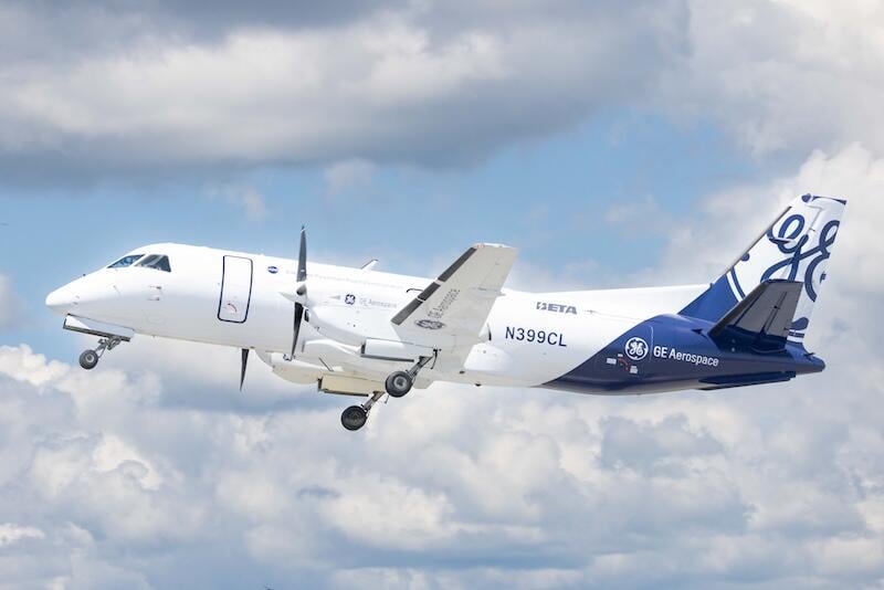 ge aerospace modified saab 340b testbed aircraft
