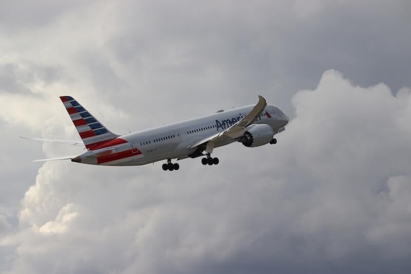 American Airlines departure from Dublin